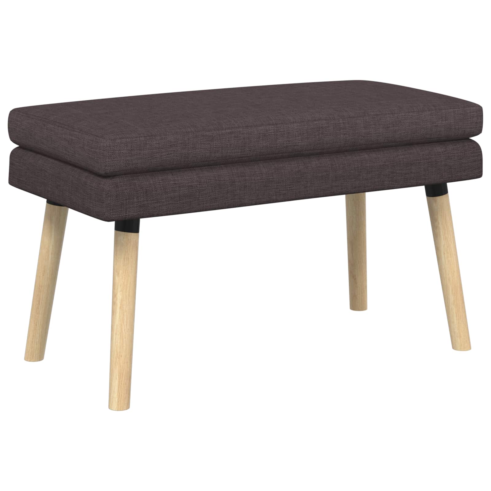 vidaXL Bancă cu două straturi Maro închis 80 x 40 x 47 cm Țesătură