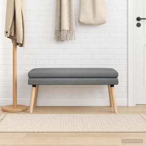 Dvojna klop Temno siva 110 x 40 x 47 cm Blago