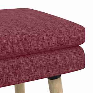 Dvouúrovňová lavice Víno Červené 110 x 40 x 47 cm Textil - obrázek 6