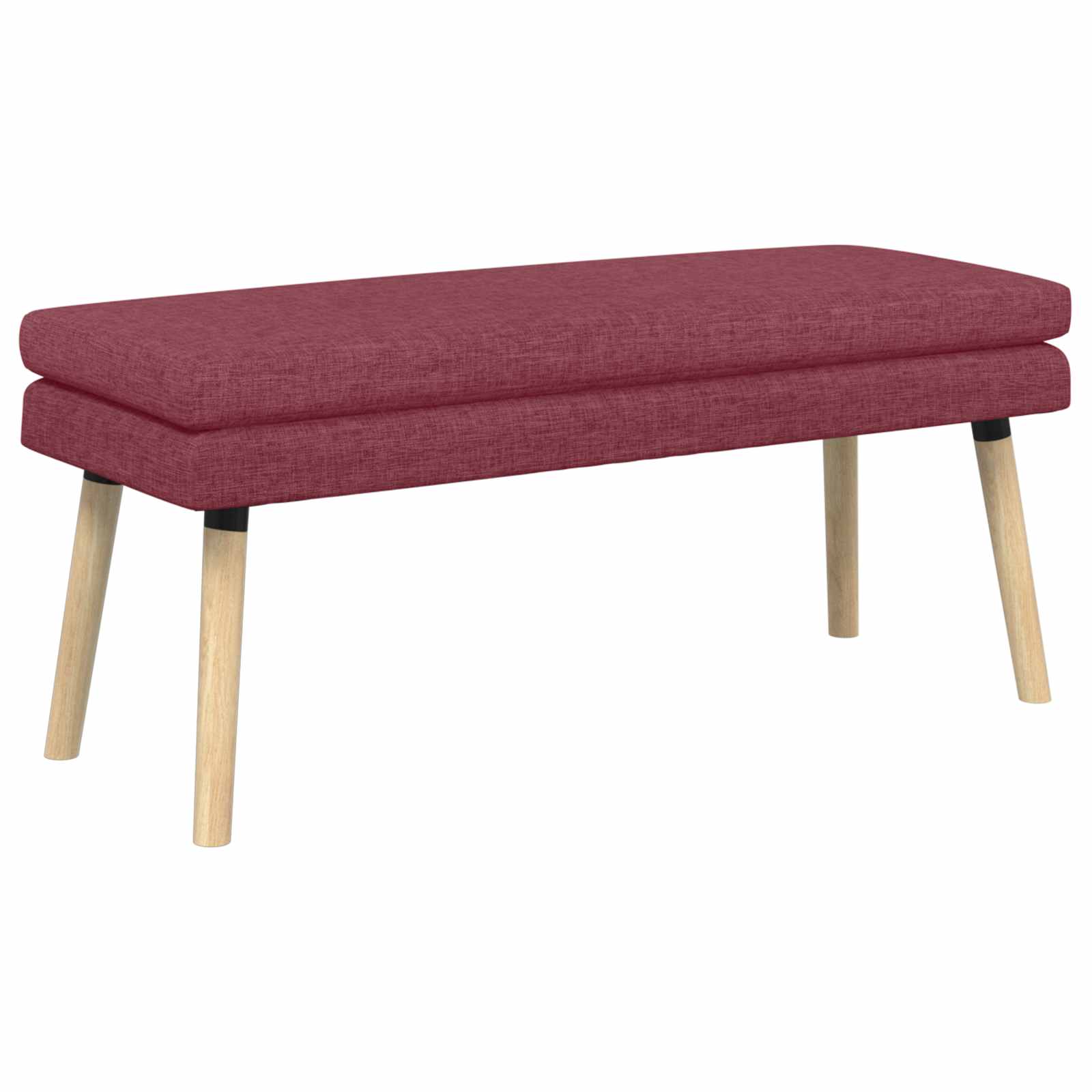 vidaXL Bancă cu două straturi Roșu Vin 110 x 40 x 47 cm Țesătură