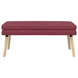Dvouúrovňová lavice Víno Červené 110 x 40 x 47 cm Textil - obrázek 5