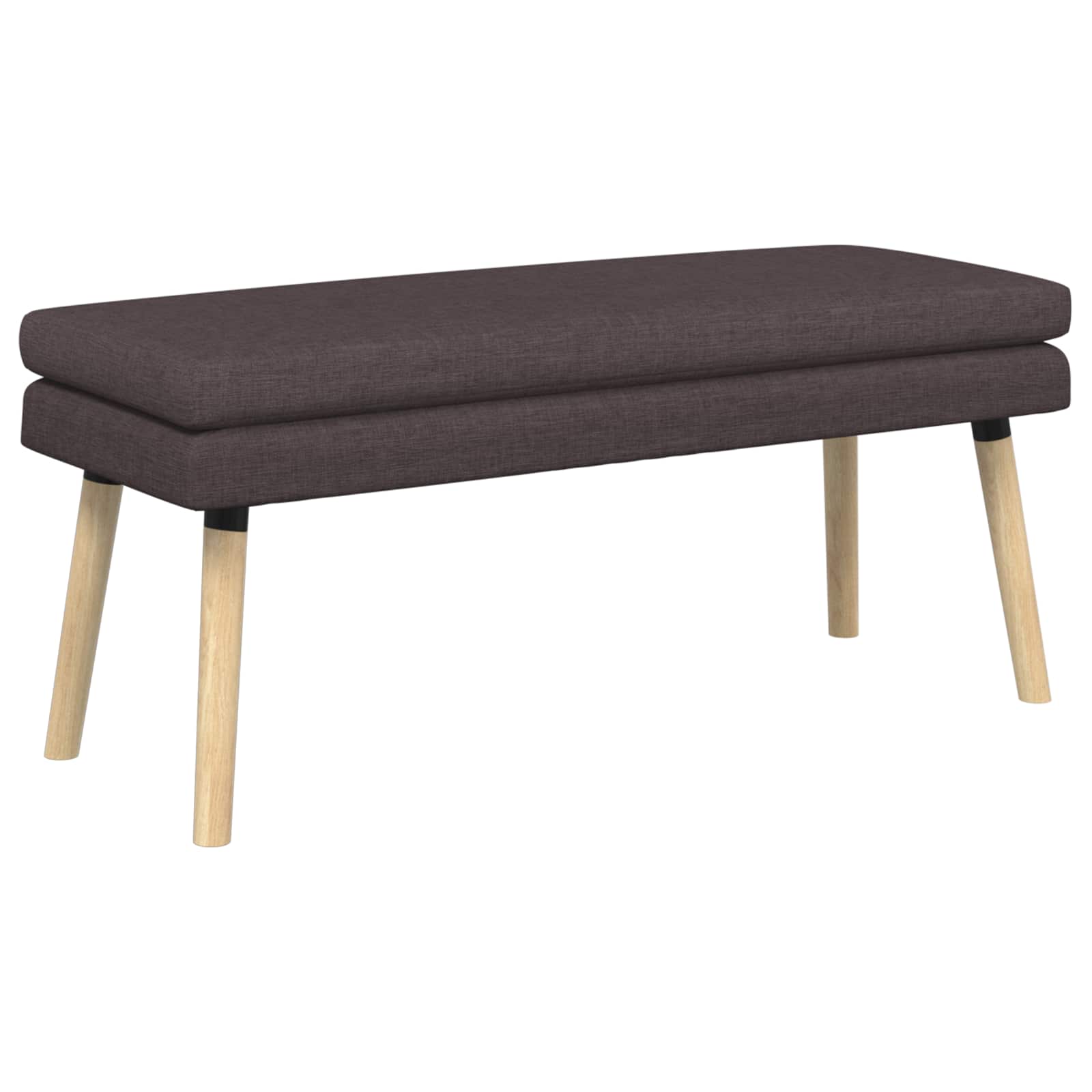 vidaXL Bancă cu două straturi Maro închis 110 x 40 x 47 cm Țesătură