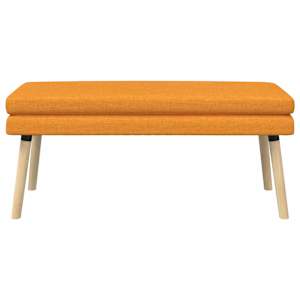 Dvouúrovňová lavice Tmavě žlutá 110 x 40 x 47 cm Textil - obrázek 5