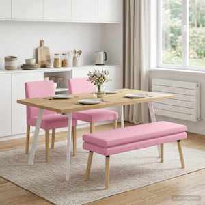 Dvojna klop Roza 110 x 40 x 47 cm Blago