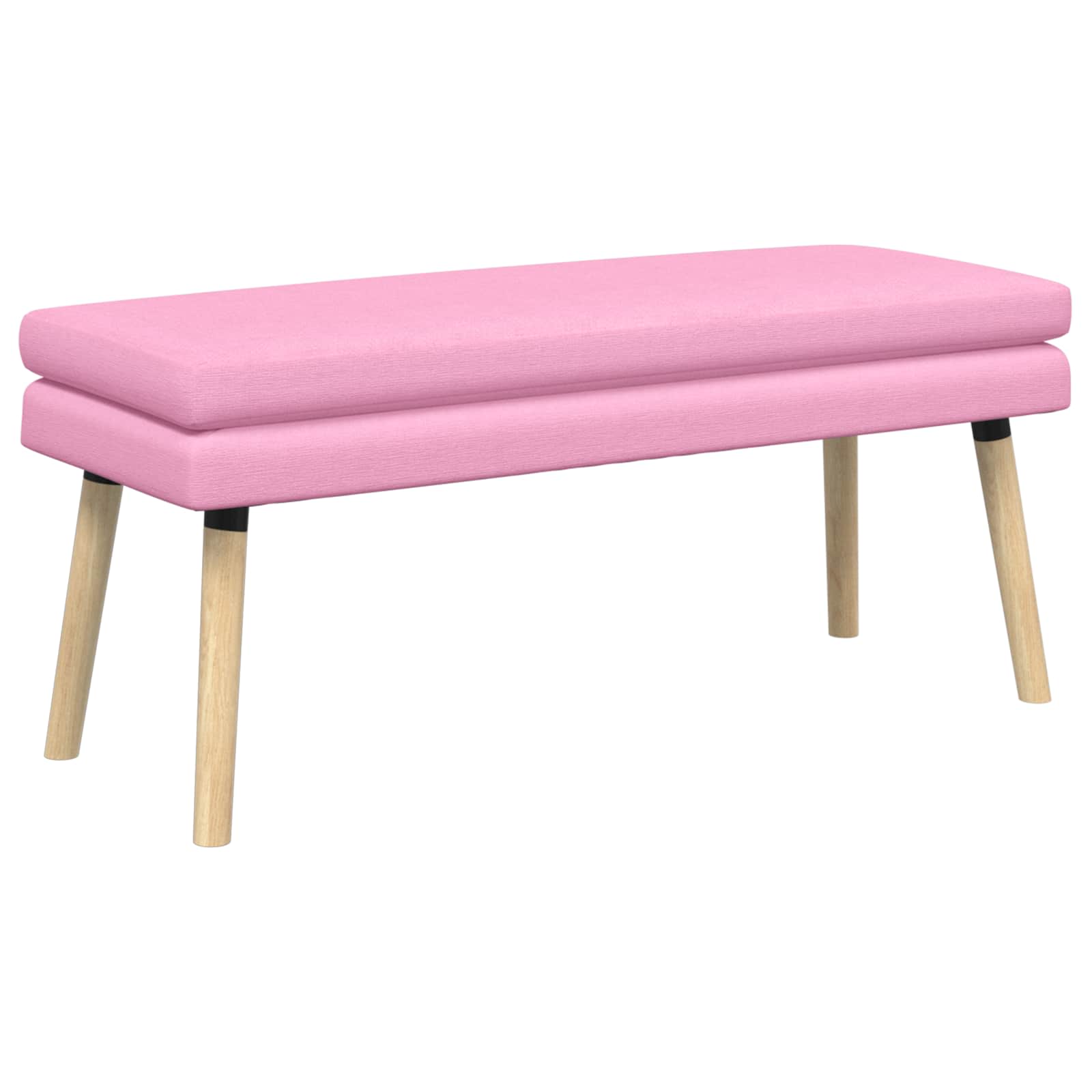 vidaXL Bancă cu două straturi Roz 110 x 40 x 47 cm Țesătură
