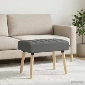 Lavice s kanálovým prošíváním Tmavě šedá 60 x 40 x 45 cm Textil - obrázek 5
