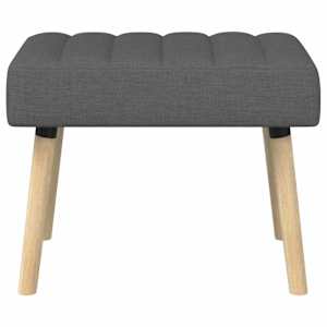 Lavice s kanálovým prošíváním Tmavě šedá 60 x 40 x 45 cm Textil - obrázek 6
