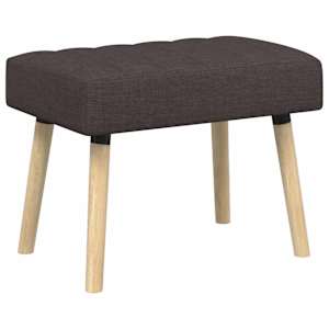vidaXL Kanaliga pehmendatud pink Tume pruun 60 x 40 x 45 cm kangas