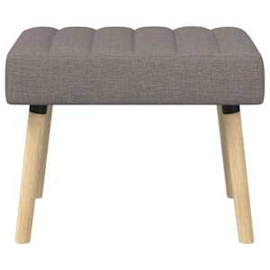 Lavice s kanálovým prošíváním Taupe 60 x 40 x 45 cm Textil - obrázek 5
