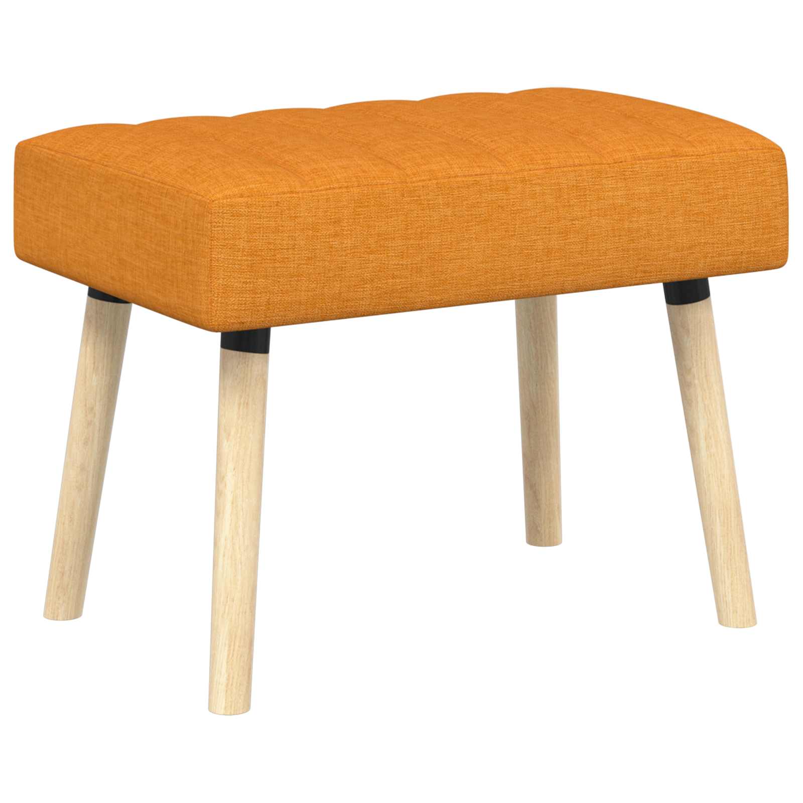 vidaXL Bancă cu tapițare canelată Galben Întunecat 60 x 40 x 45 cm