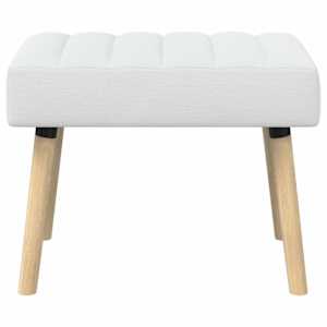 Lavice s kanálovým prošíváním Bílá 60 x 40 x 45 cm Textil - obrázek 5