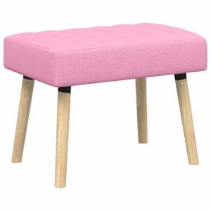 vidaXL Kanaliga pehmendatud pink Roosa 60 x 40 x 45 cm kangas