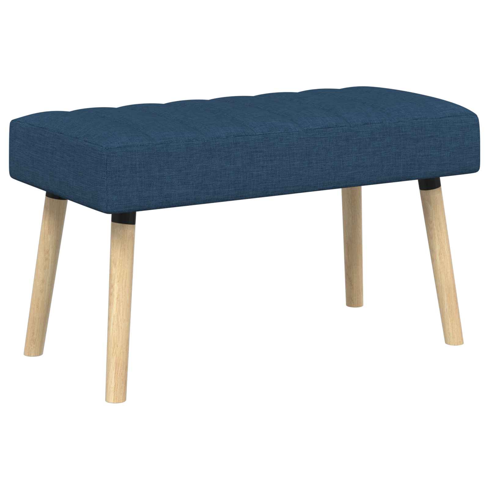 vidaXL Bancă cu tapițare canelată albastru 80 x 40 x 46 cm Țesătură