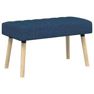 Lavice s kanálovým prošíváním Modrá 80 x 40 x 46 cm Textil - obrázek 2