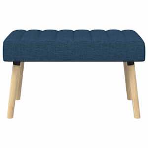 Lavice s kanálovým prošíváním Modrá 80 x 40 x 46 cm Textil - obrázek 5