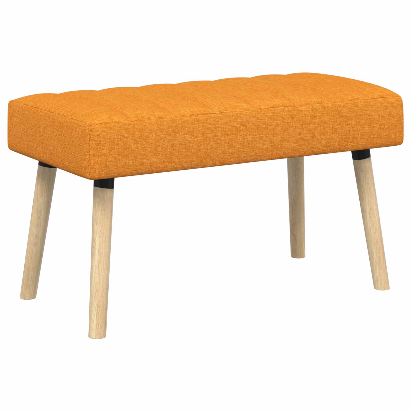 vidaXL Bancă cu tapițare canelată Galben Întunecat 80 x 40 x 46 cm