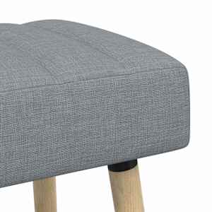 Lavice s kanálovým prošíváním Světle šedá 110 x 40 x 46 cm - obrázek 6