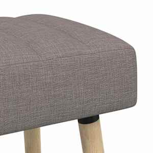 Lavice s kanálovým prošíváním Taupe 110 x 40 x 46 cm Textil - obrázek 6