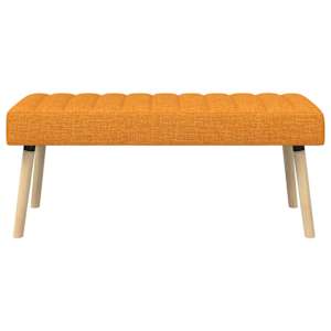 Lavice s kanálovým prošíváním Tmavě žlutá 110 x 40 x 46 cm - obrázek 5