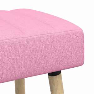 Lavice s kanálovým prošíváním Růžová 110 x 40 x 46 cm Textil - obrázek 6