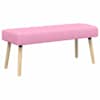 vidaXL Kanaliga pehmendatud pink Roosa 110 x 40 x 46 cm kangas