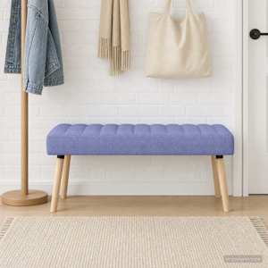 Bench z kanalnim oblazinjenjem Jeans modra 110 x 40 x 46 cm