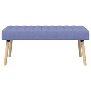 Lavice s kanálovým prošíváním Modrá džínovina 110 x 40 x 46 cm - obrázek 5