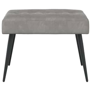 Lavice s knoflíkovým prošíváním Světle šedá 60 x 40 x 45 cm - obrázek 5