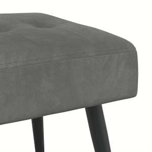 Lavice s knoflíkovým prošíváním Tmavě šedá 60 x 40 x 45 cm - obrázek 6