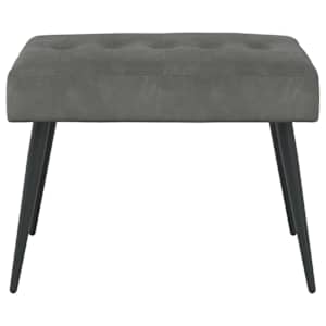 Lavice s knoflíkovým prošíváním Tmavě šedá 60 x 40 x 45 cm - obrázek 5