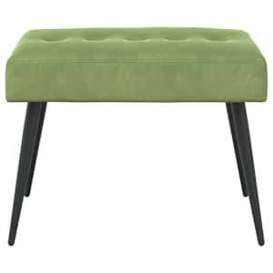 Lavice s knoflíkovým prošíváním Světlá zelená 60 x 40 x 45 cm - obrázek 5