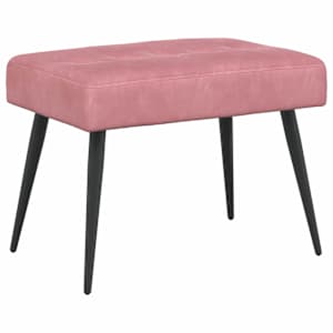 vidaXL N&ouml;&ouml;riga pehmendatud pink Roosa 60 x 40 x 45 cm Samet