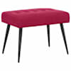 vidaXL N&ouml;&ouml;riga pehmendatud pink Veinpunane 60 x 40 x 45 cm Samet