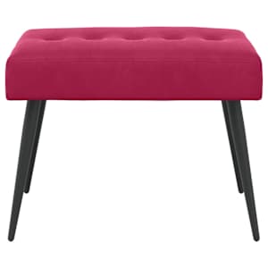Lavice s knoflíkovým prošíváním Víno Červené 60 x 40 x 45 cm - obrázek 5