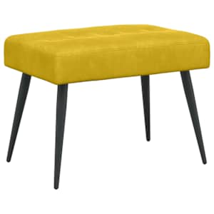 vidaXL N&ouml;&ouml;riga pehmendatud pink Kollane 60 x 40 x 45 cm Samet