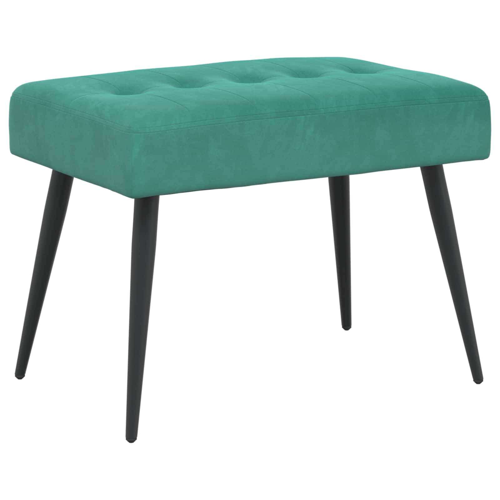 vidaXL Bancă cu butoane capitonate Turcoaz 60 x 40 x 45 cm Catifea