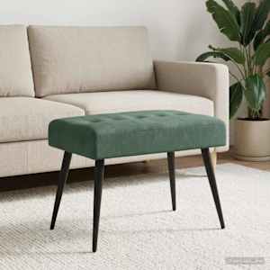 Lavice s knoflíkovým prošíváním Mořská zelená 60 x 40 x 45 cm - obrázek 3