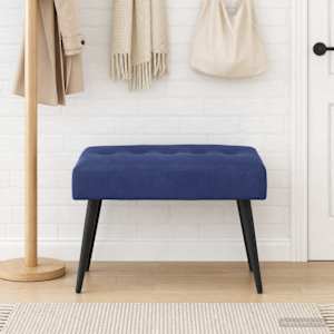 Lavice s knoflíkovým prošíváním Policová modrá 60 x 40 x 45 cm - obrázek 3