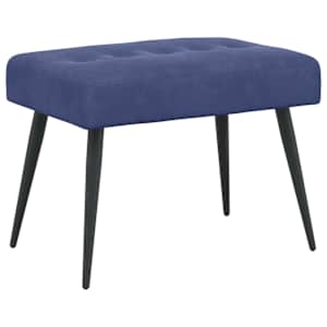 vidaXL N&ouml;&ouml;riga pehmendatud pink Politsei sinine 60 x 40 x 45 cm Samet