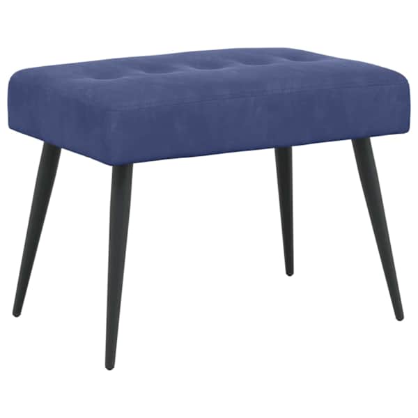 vidaXL N&ouml;&ouml;riga pehmendatud pink Politsei sinine 60 x 40 x 45 cm Samet
