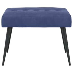 Lavice s knoflíkovým prošíváním Policová modrá 60 x 40 x 45 cm - obrázek 5