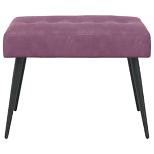 Lavice s knoflíkovým prošíváním Fialová 60 x 40 x 45 cm Samet - obrázek 5