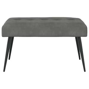 Lavice s knoflíkovým prošíváním Tmavě šedá 80 x 40 x 46 cm - obrázek 5