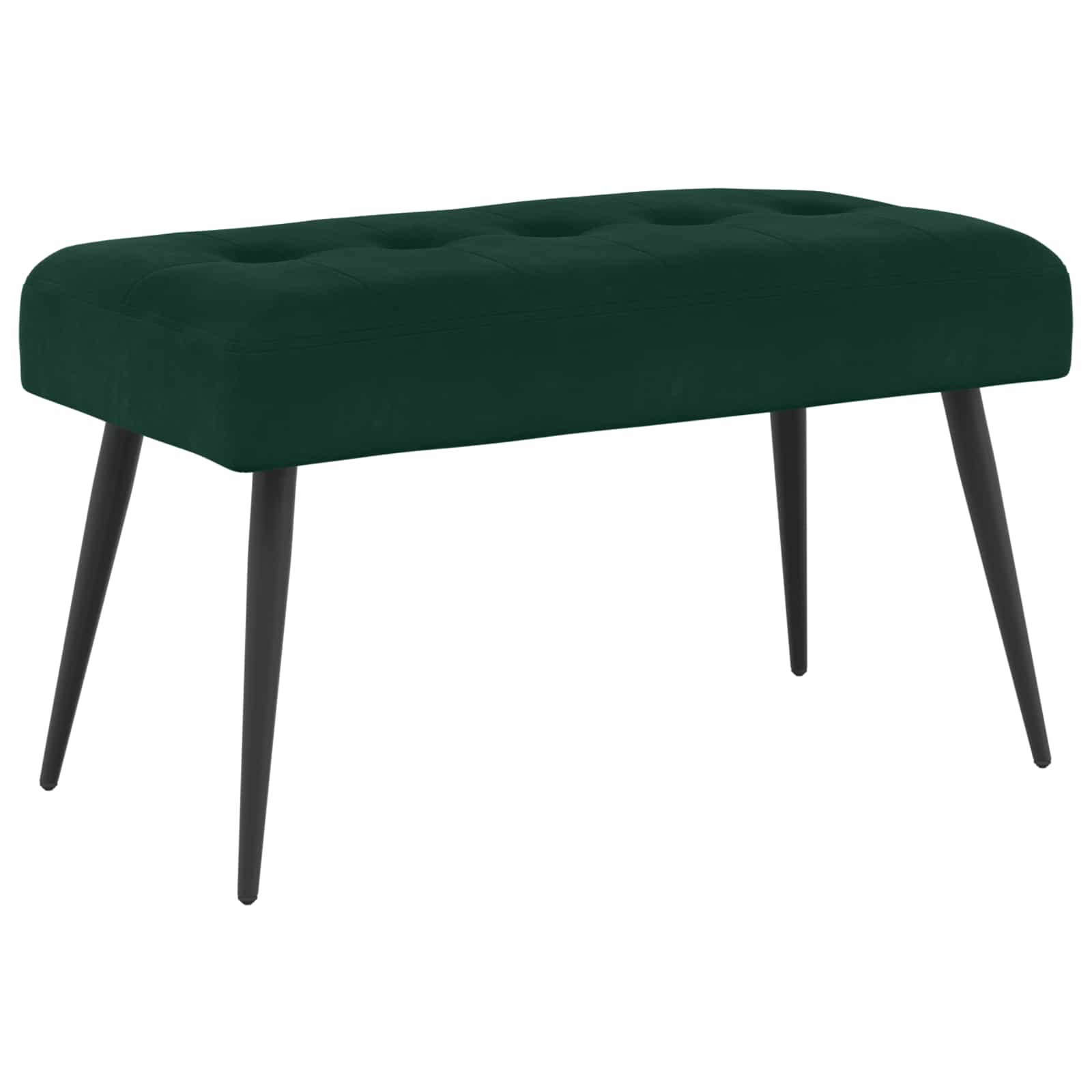 vidaXL Bancă cu butoane capitonate Verde închis 80 x 40 x 46 cm