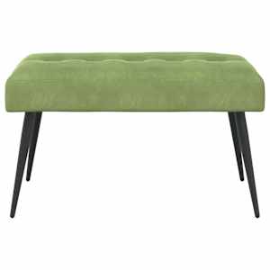 Lavice s knoflíkovým prošíváním Světlá zelená 80 x 40 x 46 cm - obrázek 5