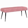 vidaXL N&ouml;&ouml;riga pehmendatud pink Roosa 80 x 40 x 46 cm Samet