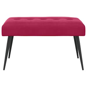 Lavice s knoflíkovým prošíváním Víno Červené 80 x 40 x 46 cm - obrázek 5