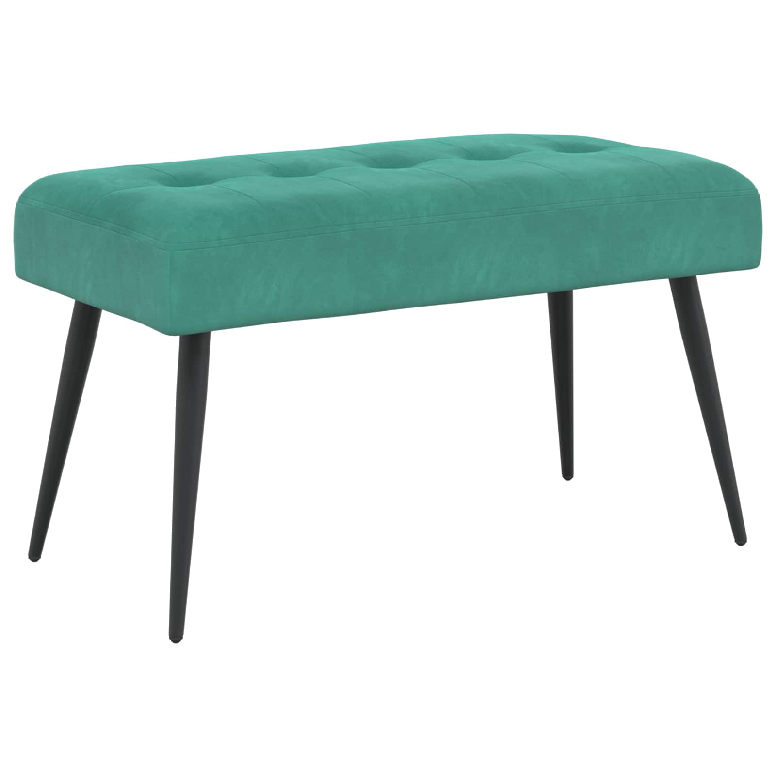 vidaXL Bancă cu butoane capitonate Turcoaz 80 x 40 x 46 cm Catifea
