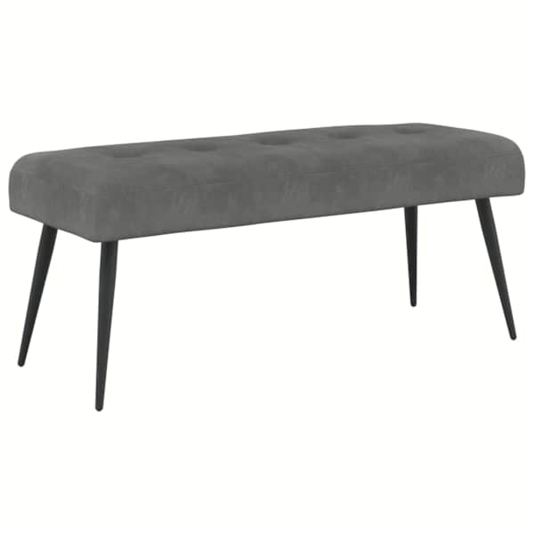 vidaXL N&ouml;&ouml;riga pehmendatud pink Tumehall 110 x 40 x 46 cm Samet