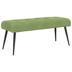 Lavice s knoflíkovým prošíváním Světlá zelená 110 x 40 x 46 cm - obrázek 2